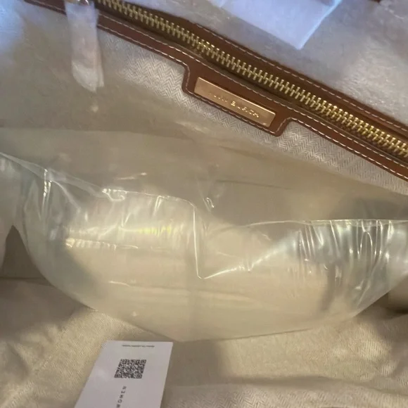 Tory Burch Brown and Cream Tote - Picture 2 of 6